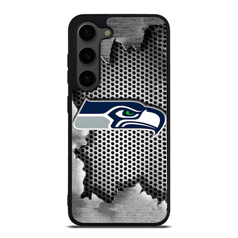 SEATTLE SEAHAWKS METAL LOGO Samsung Galaxy S23 Plus Case