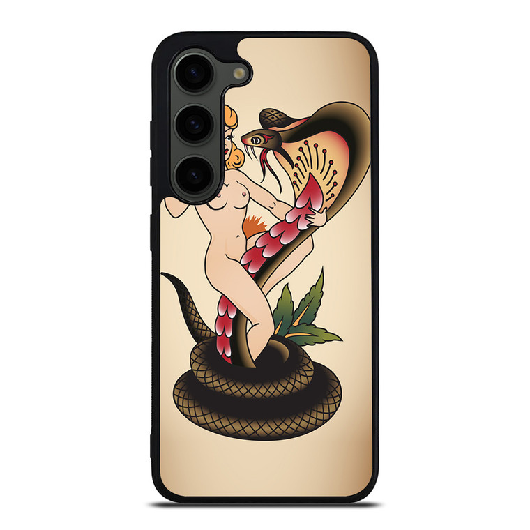 SNAKE CHAMER SAILOR JERRY TATTOO Samsung Galaxy S23 Plus Case