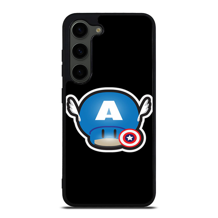 SUPER MARIO MUSHROOM CAPTAIN AMERICA Samsung Galaxy S23 Plus Case