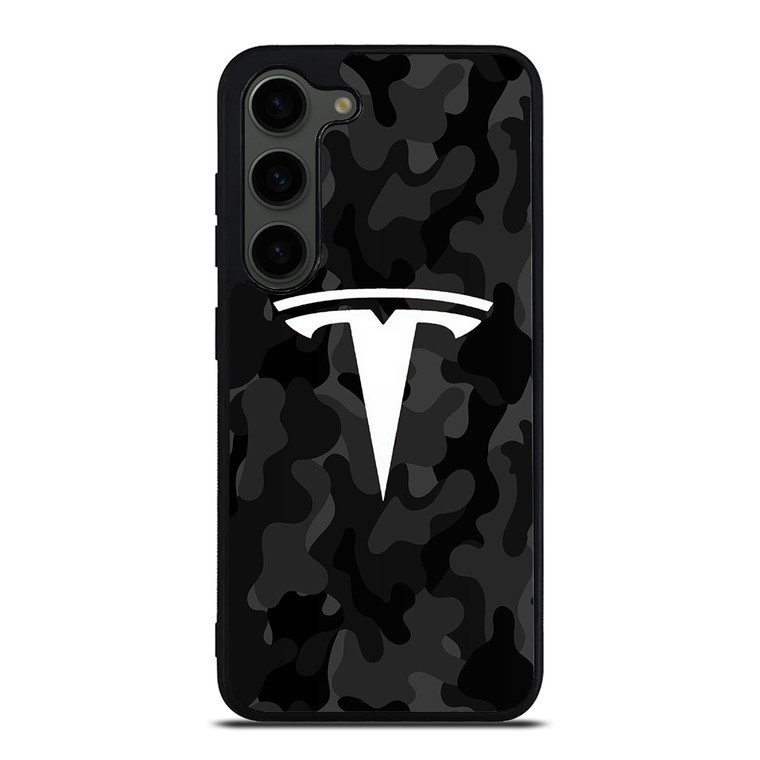TESLA MOTORS LOGO CAMO Samsung Galaxy S23 Plus Case