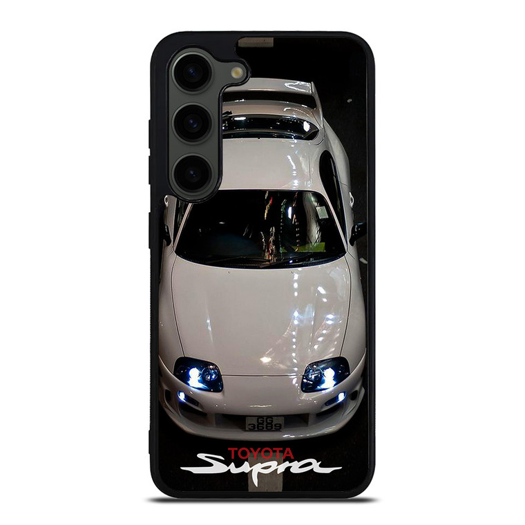 TOYOTA SUPRA WHITE CAR Samsung Galaxy S23 Plus Case