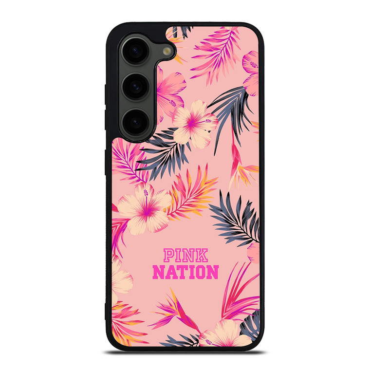 VICTORIA SECRET PINK NATION FLORAL BG Samsung Galaxy S23 Plus Case