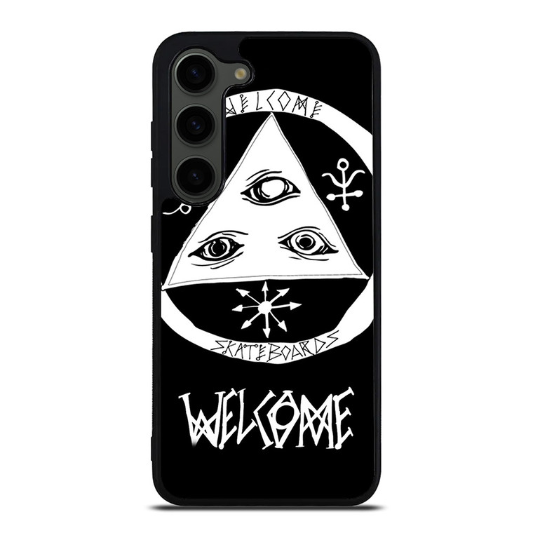 WELCOME SKATEBOARDS LOGO BLACK Samsung Galaxy S23 Plus Case WELCOME SKATEBOARDS LOGO BLACK Samsung Galaxy S23 Plus Case