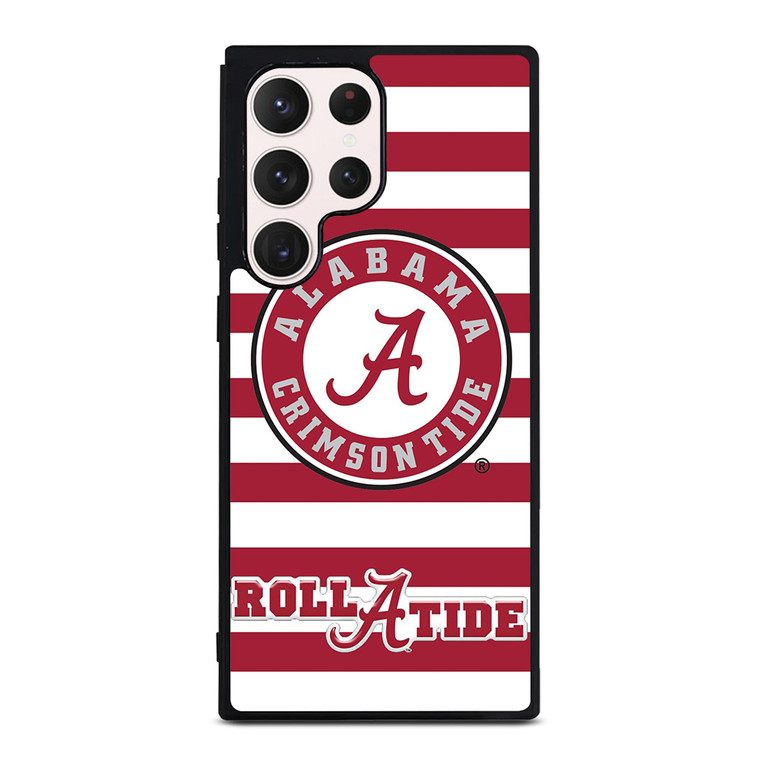 ALABAMA CRIMSON TIDE ROLL A TIDE STRIPE LOGO Samsung Galaxy S23 Ultra Case