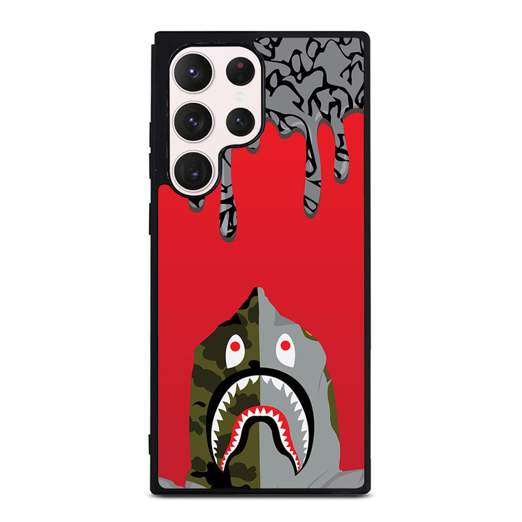 BAPE CAMO MELTED ARTWORK Samsung Galaxy S23 Ultra Case