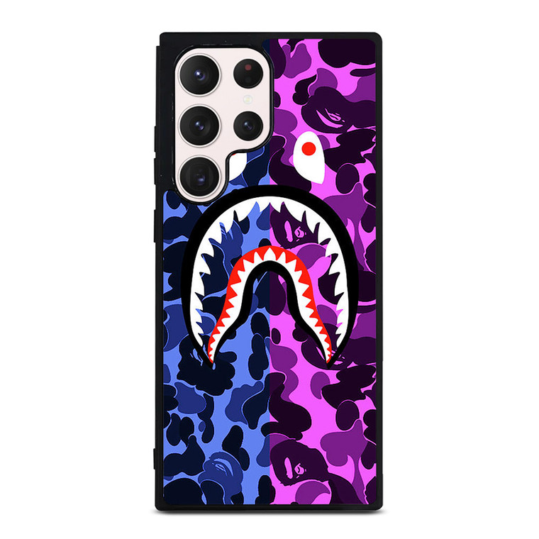BAPE SHARK LOGO BLUE VIOLET Samsung Galaxy S23 Ultra Case