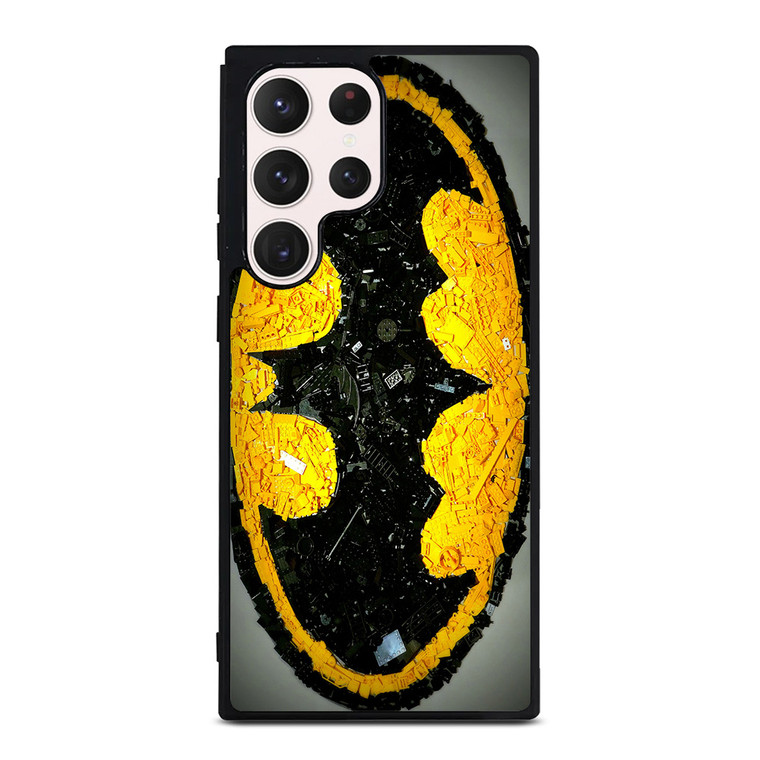 Batman Logo Black Yellow 2 Samsung Galaxy S23 Ultra Case