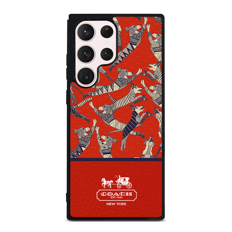 COACH NEW YORK DOG PARTY Samsung Galaxy S23 Ultra Case