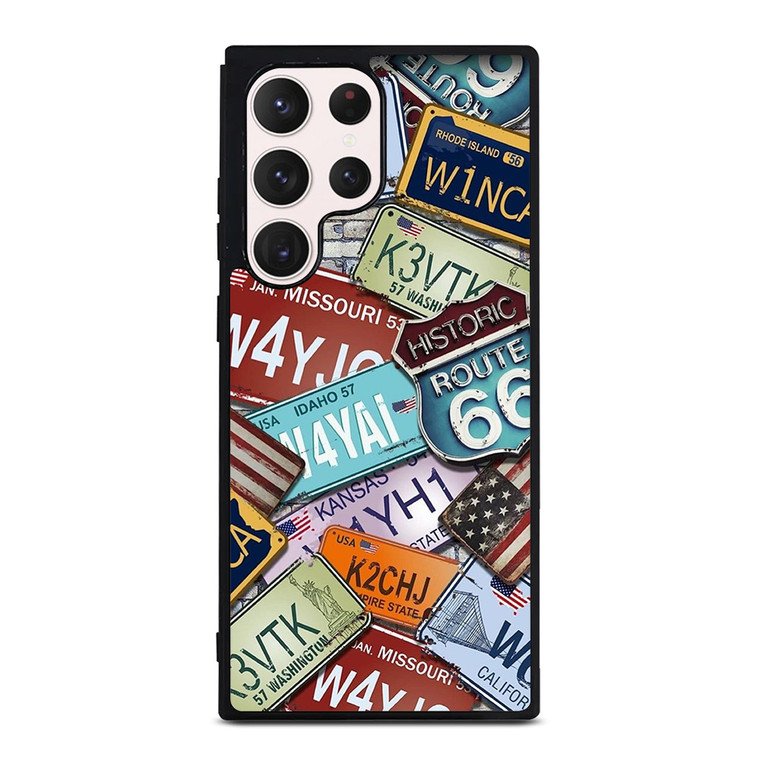 HISTORICAL ROUTE 66 NUMBER PLATE Samsung Galaxy S23 Ultra Case