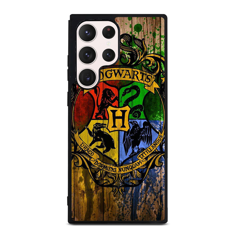 HOGWARTS HARRY POTTER LOGO WOOD Samsung Galaxy S23 Ultra Case