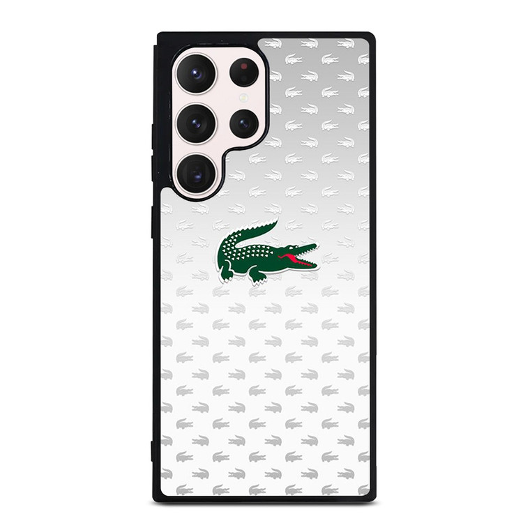 LACOSTE SILVER PATTERN Samsung Galaxy S23 Ultra Case