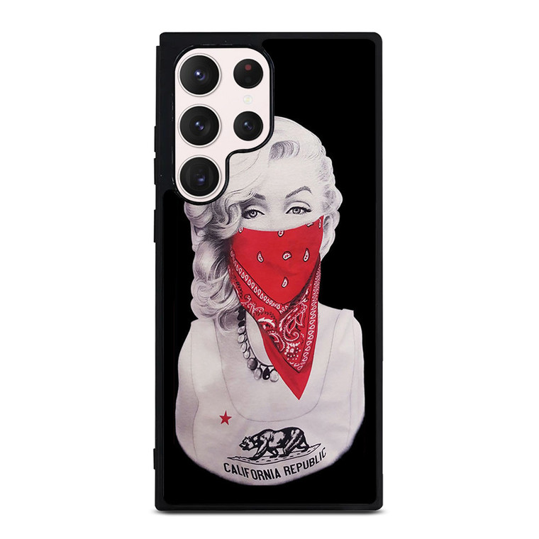 MARILYN MONROE RED BANDANA GANGSTER Samsung Galaxy S23 Ultra Case