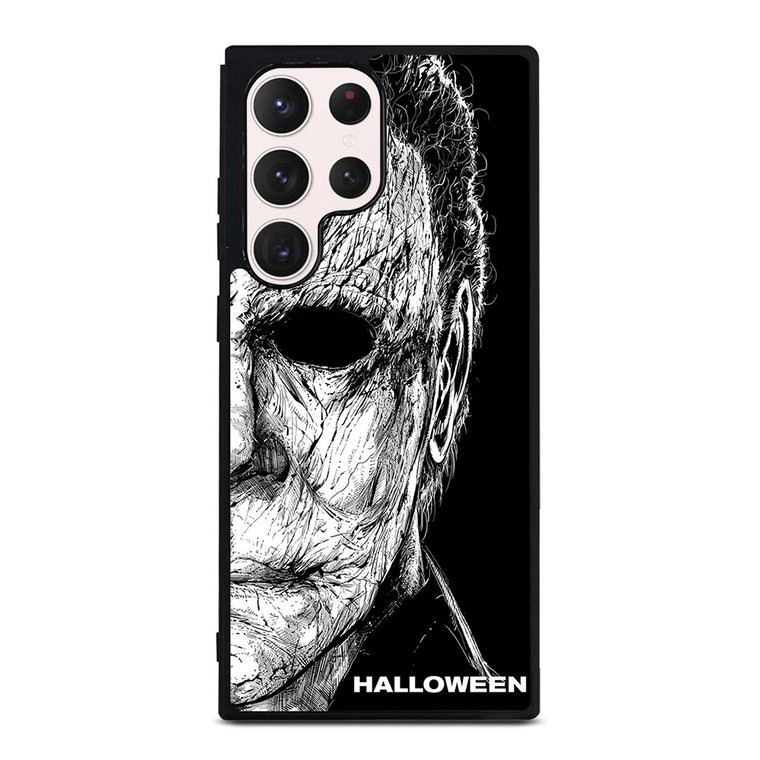 MICHAEL MYERS FACE HALLOWEEN FACE ART Samsung Galaxy S23 Ultra Case