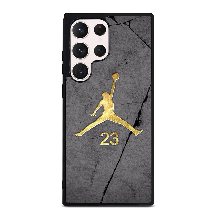 NIKE AIR JORDAN LOGO GOLD Samsung Galaxy S23 Ultra Case