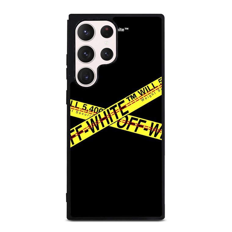 OFF WHITE LOGO STRIP Samsung Galaxy S23 Ultra Case