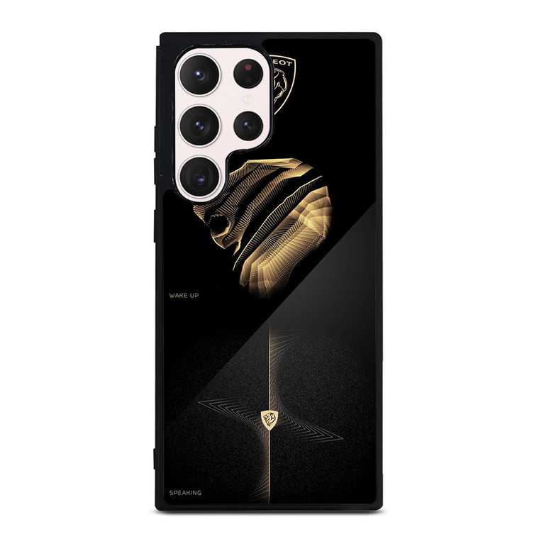 PUEGOT LOGO GOLD ELEGANT Samsung Galaxy S23 Ultra Case