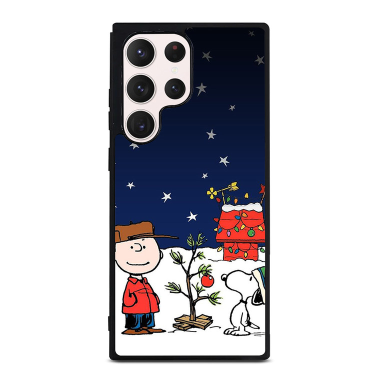 SNOOPY AND CHARLIE BROWN SNOW THE PEANUTS Samsung Galaxy S23 Ultra Case