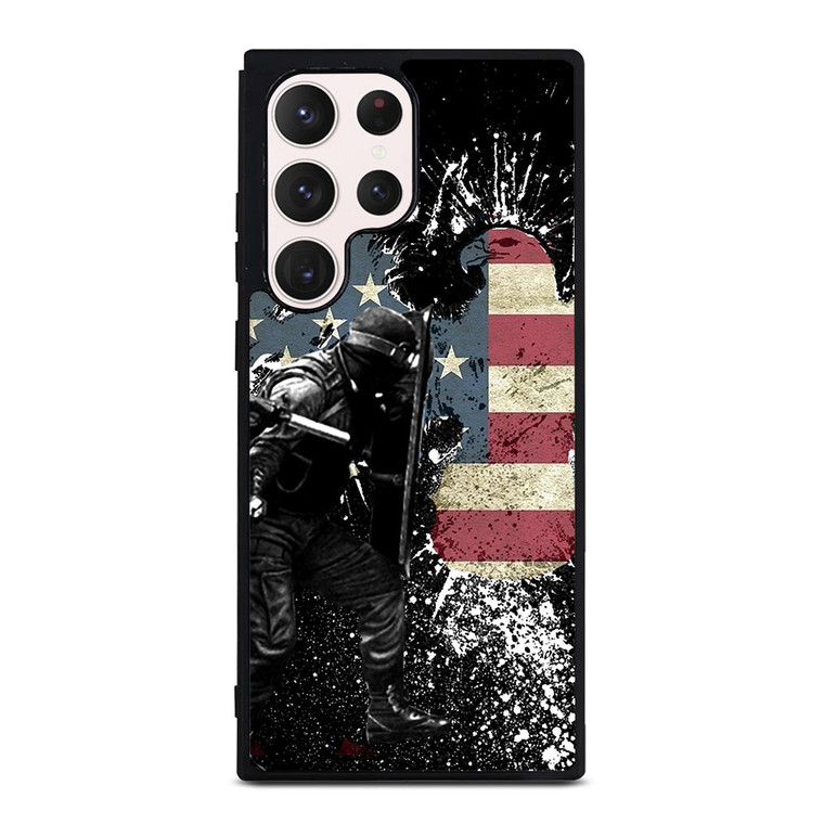 SWAT EAGLE AMERICAN FLAG Samsung Galaxy S23 Ultra Case