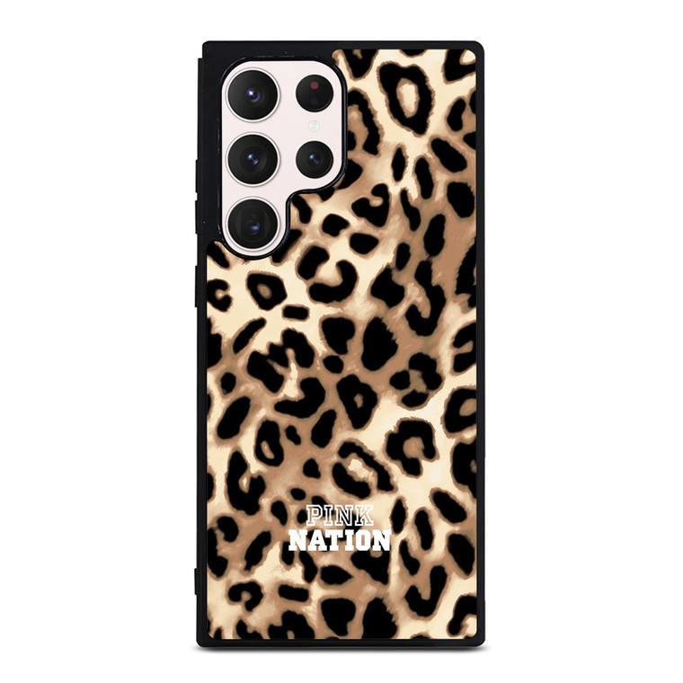 VICTORIA SECRET PINK NATION LEOPARD Samsung Galaxy S23 Ultra Case VICTORIA SECRET PINK NATION LEOPARD Samsung Galaxy S23 Ultra Case