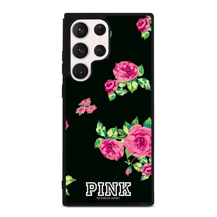 VICTORIA'S SECRET FLORAL PINK Samsung Galaxy S23 Ultra Case