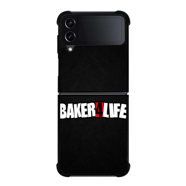 BAKER 4 LIFE LEATHER LOGO Samsung Galaxy Z FLip4 5G Case Cover