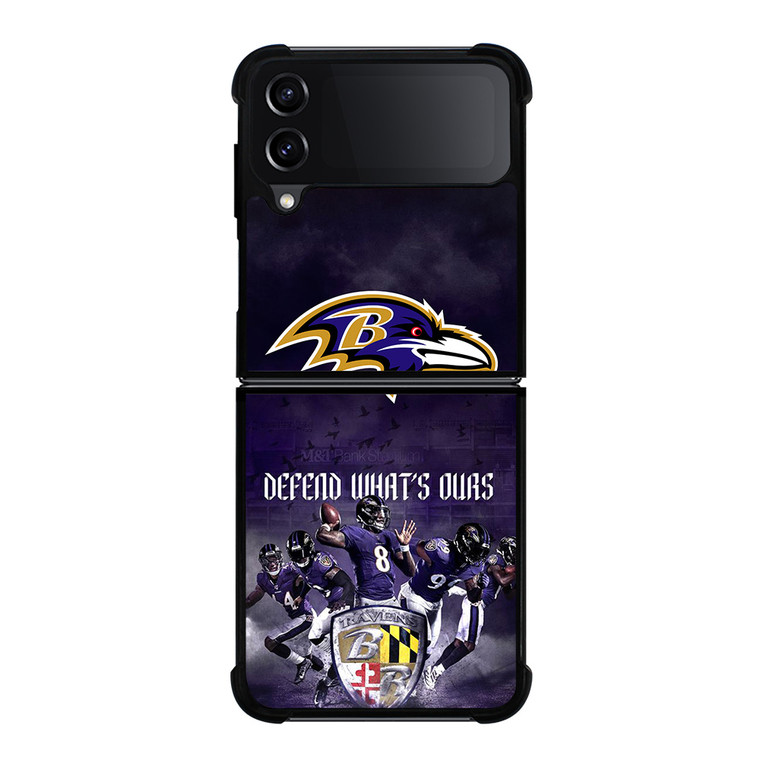 BALTIMORE RAVENS DEFEND Samsung Galaxy Z FLip4 5G Case Cover