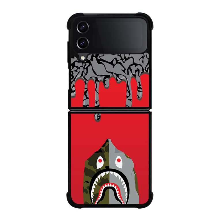 BAPE CAMO MELTED ARTWORK Samsung Galaxy Z FLip4 5G Case Cover BAPE CAMO MELTED ARTWORK Samsung Galaxy Z FLip4 5G Case Cover