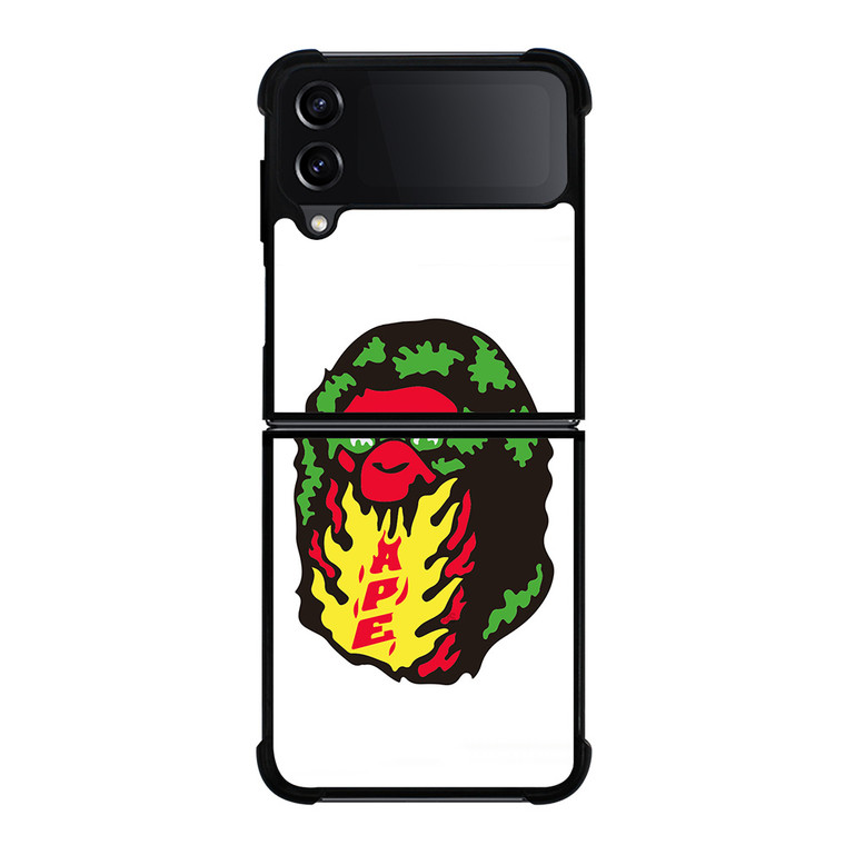 BAPE LOGO ARTWORK Samsung Galaxy Z FLip4 5G Case Cover BAPE LOGO ARTWORK Samsung Galaxy Z FLip4 5G Case Cover