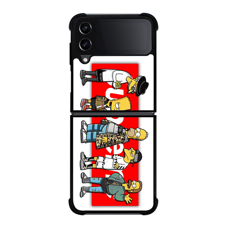 BART SIMPSON X SUPREME LOGO Samsung Galaxy Z FLip4 5G Case Cover
