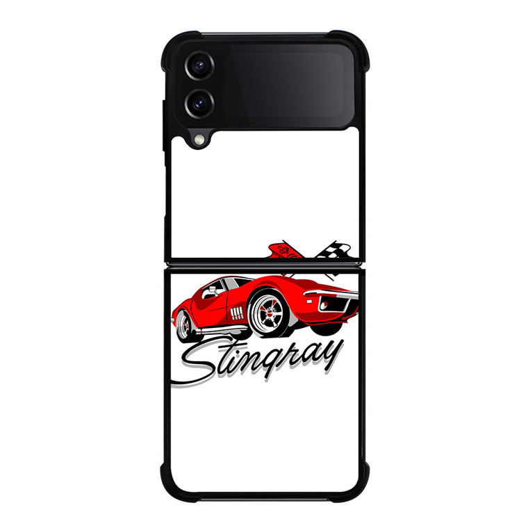 CHEVY RED CAR CARTOON Samsung Galaxy Z FLip4 5G Case Cover