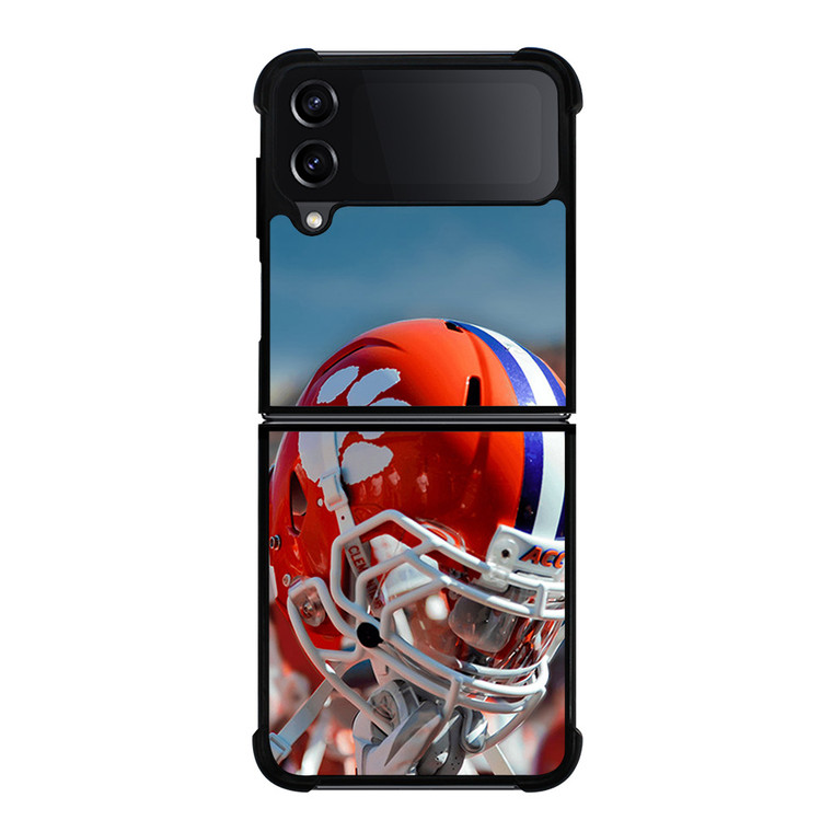 CLEMSON TIGERS ICON ON HELMET Samsung Galaxy Z FLip4 5G Case Cover