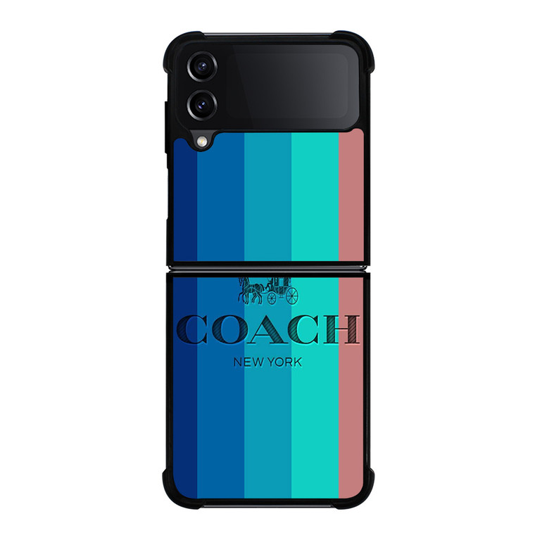 COACH NEW YORK STRIPES Samsung Galaxy Z FLip4 5G Case Cover