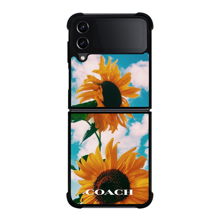 COACH SUNFLOWER Samsung Galaxy Z FLip4 5G Case Cover