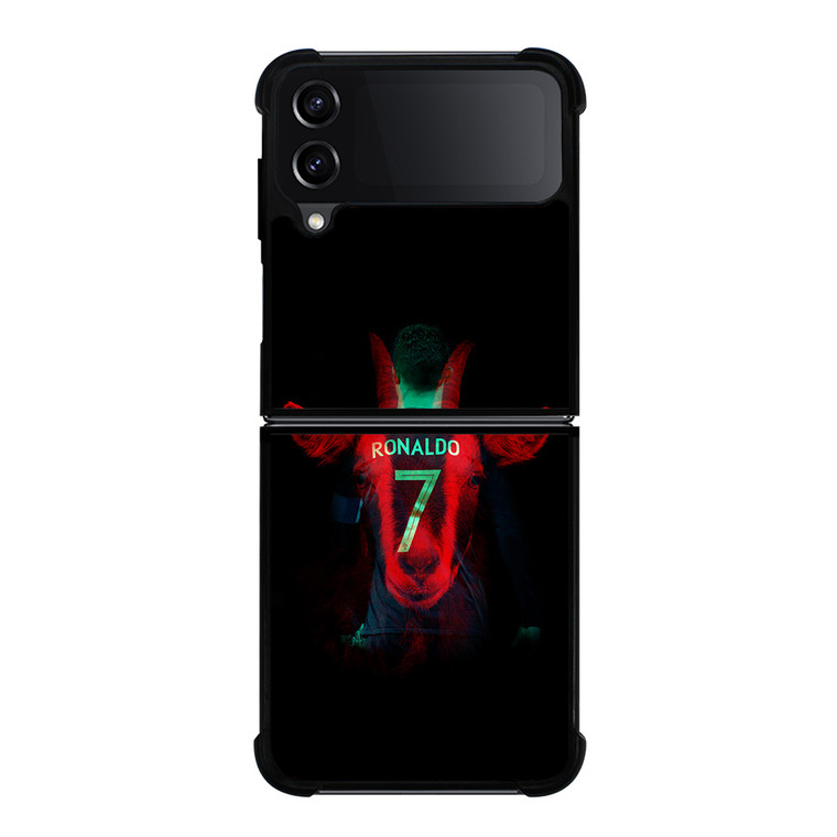 CRISTIANO RONALDO CR7 G.O.A.T Samsung Galaxy Z FLip4 5G Case Cover