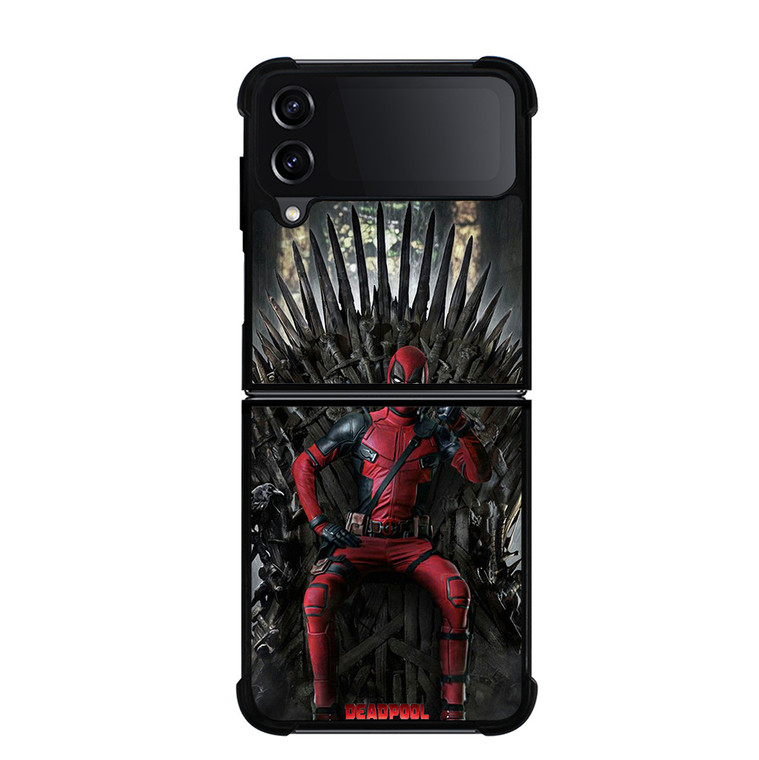 DEADPOOL THRONE MARVEL SUPERHERO Samsung Galaxy Z FLip4 5G Case Cover DEADPOOL THRONE MARVEL SUPERHERO Samsung Galaxy Z FLip4 5G Case Cover
