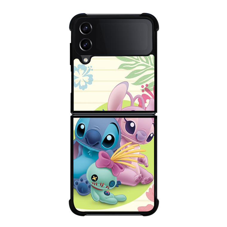 DISNEY STITCH AND GIRLFRIEND Samsung Galaxy Z FLip4 5G Case Cover