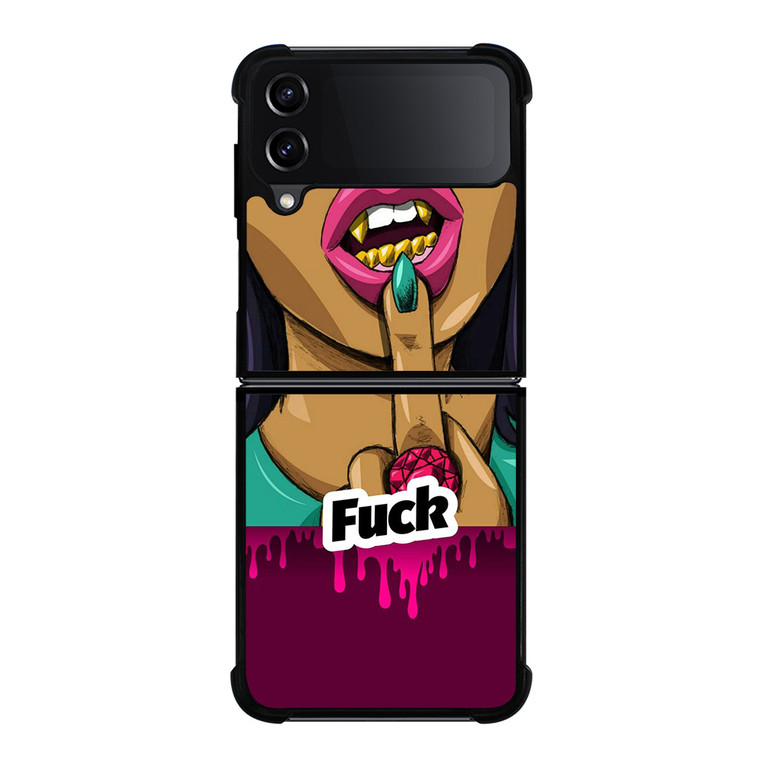 DOPE FUCK GIRL VIOLET Samsung Galaxy Z FLip4 5G Case Cover