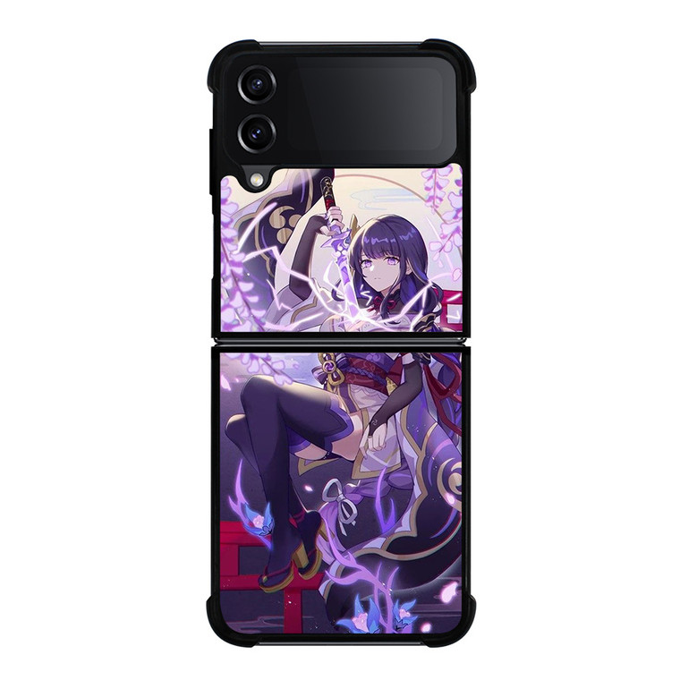 GENSHIN IMPACT GAME RAIDEN SHOGUN Samsung Galaxy Z FLip4 5G Case Cover GENSHIN IMPACT GAME RAIDEN SHOGUN Samsung Galaxy Z FLip4 5G Case Cover