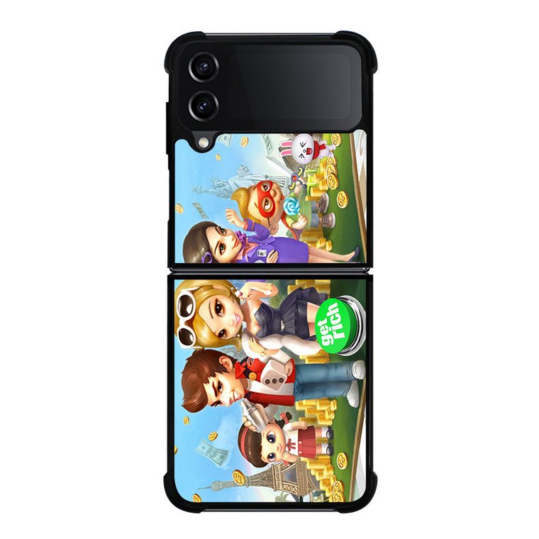 GET RICH GAME Line Samsung Galaxy Z FLip4 5G Case Cover