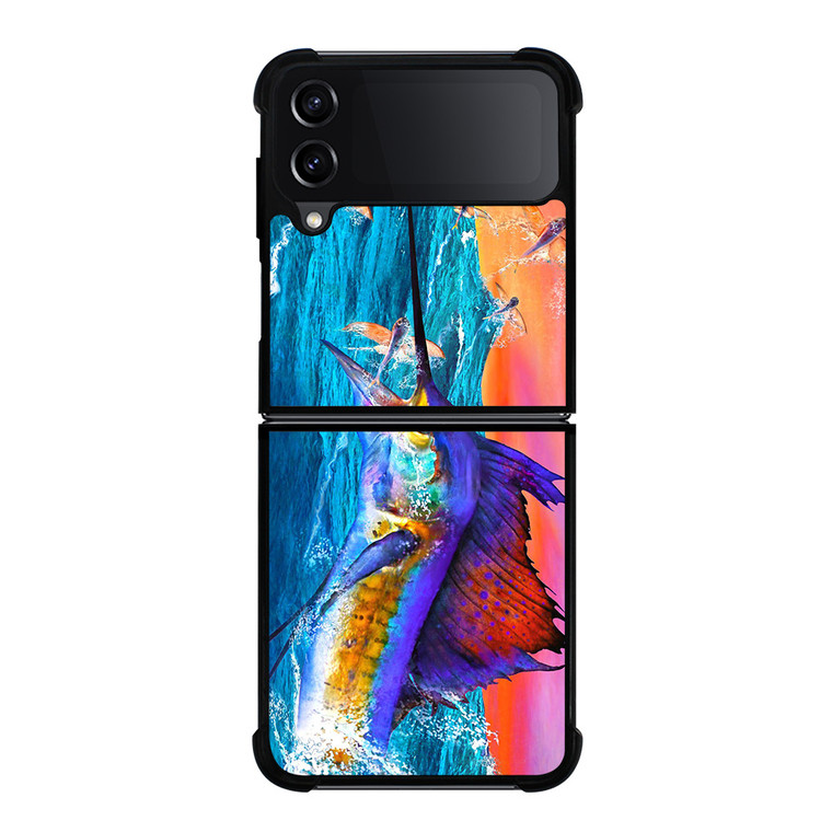 GUY HARVEY ISLAND MARLIN BOAT 2 Samsung Galaxy Z FLip4 5G Case Cover GUY HARVEY ISLAND MARLIN BOAT 2 Samsung Galaxy Z FLip4 5G Case Cover