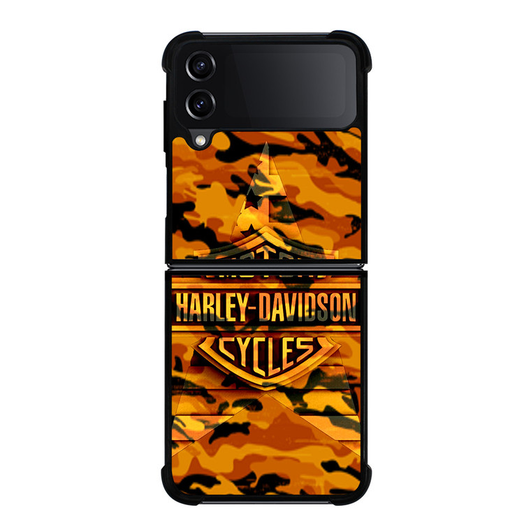 HARLEY DAVIDSON CAMO ORANGE Samsung Galaxy Z FLip4 5G Case Cover