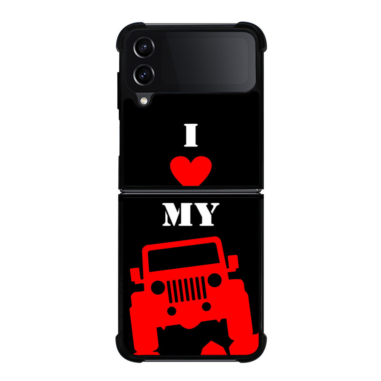 I LOVE MY JEEP Samsung Galaxy Z FLip4 5G Case Cover