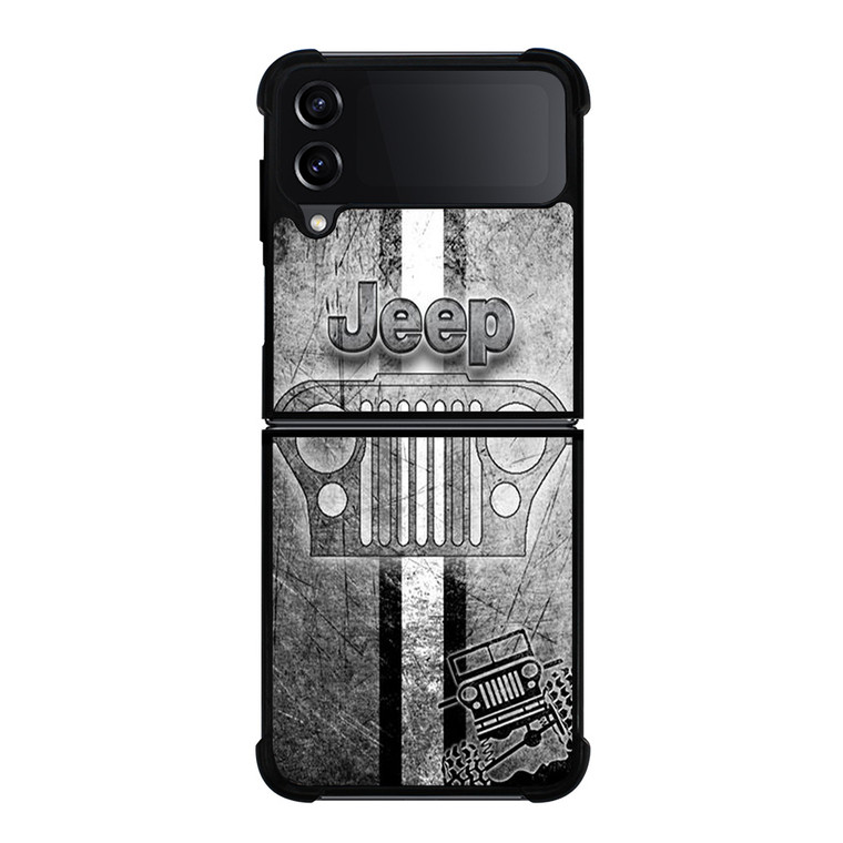 JEEP LOGO SILVER Samsung Galaxy Z FLip4 5G Case Cover