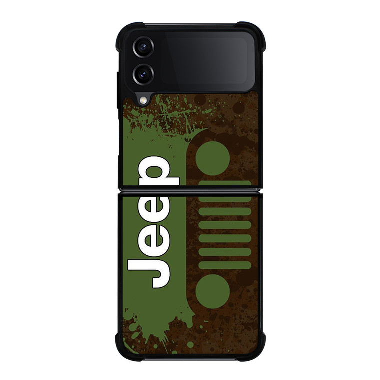 JEEP WRANGLER LOGO GREEN Samsung Galaxy Z FLip4 5G Case Cover