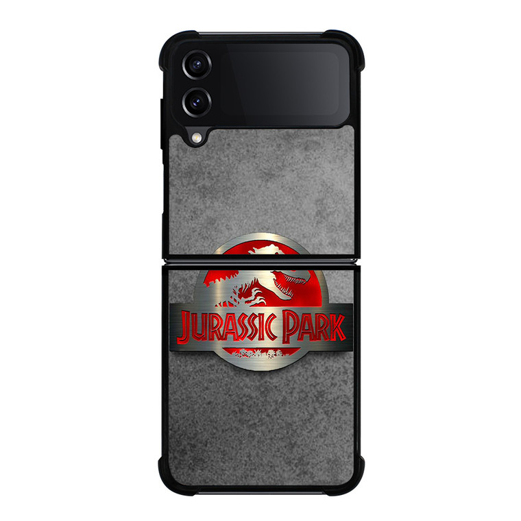 JURASSIC LOGO METAL Samsung Galaxy Z FLip4 5G Case Cover JURASSIC LOGO METAL Samsung Galaxy Z FLip4 5G Case Cover