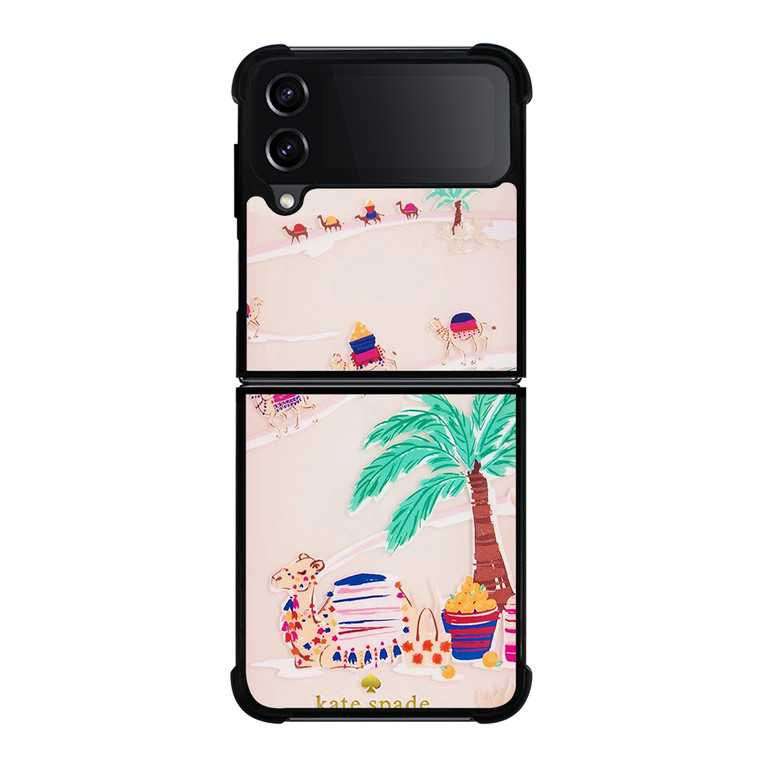 KATE SPADE DESERT CAMEL Samsung Galaxy Z FLip4 5G Case Cover KATE SPADE DESERT CAMEL Samsung Galaxy Z FLip4 5G Case Cover