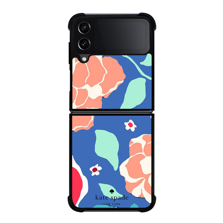 KATE SPADE NEW YORK BLUE FLORAL Samsung Galaxy Z FLip4 5G Case Cover
