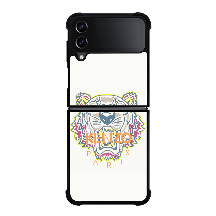 KENZO PARIS WHITE Samsung Galaxy Z FLip4 5G Case Cover