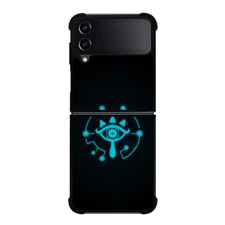 LEGEND OF ZELDA SHEIKAH SLATE EYE LOGO BLUE Samsung Galaxy Z FLip4 5G Case Cover LEGEND OF ZELDA SHEIKAH SLATE EYE LOGO BLUE Samsung Galaxy Z FLip4 5G Case Cover