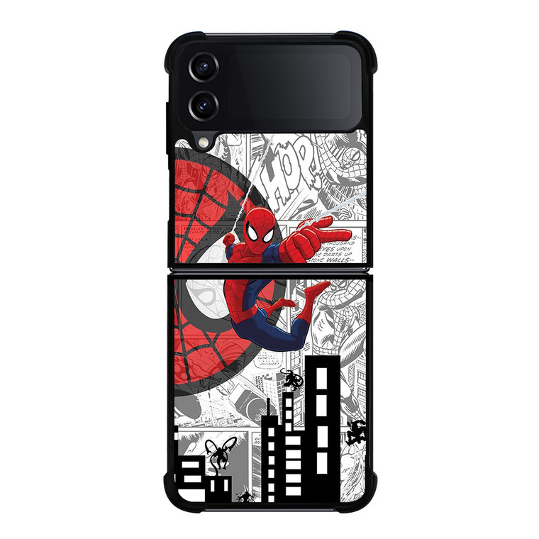 MARVEL SPIDERMAN COMIC CARTOON Samsung Galaxy Z FLip4 5G Case Cover